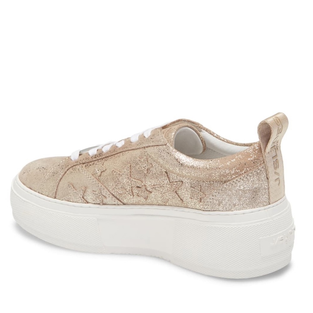 NEW J/Slides Costarr Sneaker in Gold Leather - Picture 2 of 11